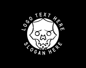 Skate Shop - Skate Punk Skull logo design