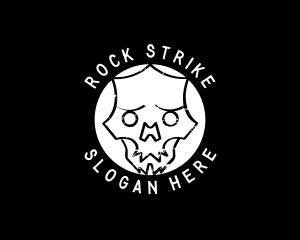 Skate Punk Skull  logo design