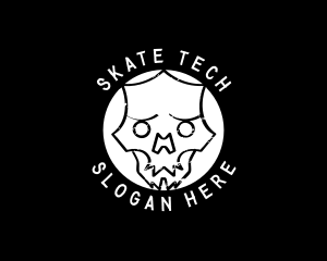 Skate Punk Skull  logo design