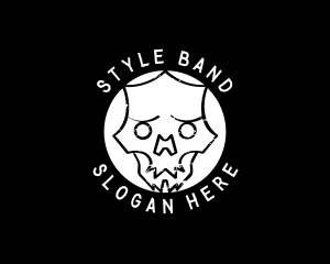 Skate Punk Skull  logo design