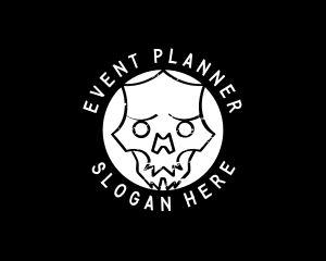 Skate Punk Skull  logo design