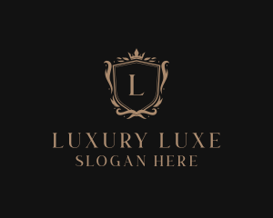 Luxury Shield Crown logo design