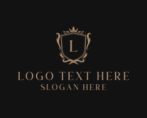 Luxury Shield Crown Logo