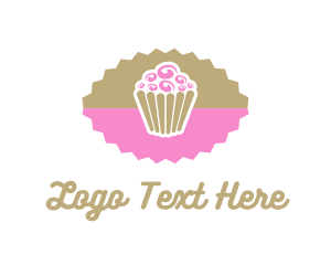 Confectionery - Pink Chocolate Cupcake logo design