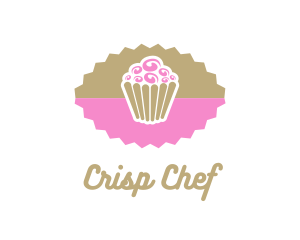 Pink Chocolate Cupcake logo design