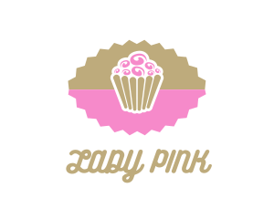 Pink Chocolate Cupcake logo design