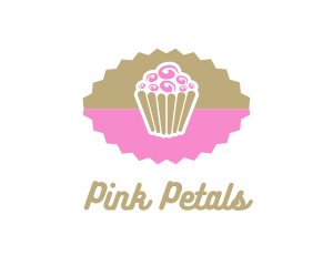 Pink Chocolate Cupcake logo design