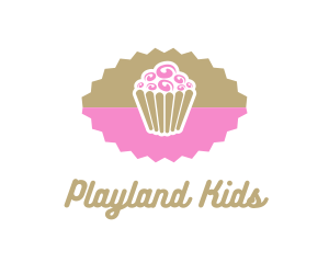 Pink Chocolate Cupcake logo design