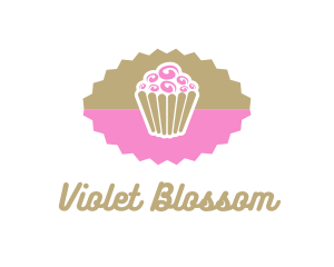 Pink Chocolate Cupcake logo design