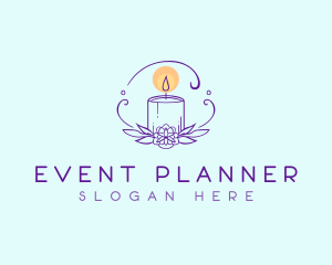 Floral Candle Decor Logo