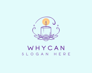 Floral Candle Decor Logo