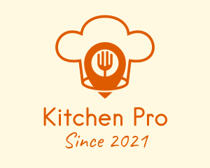 GPS Pin Kitchen  logo design