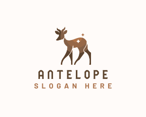 Springbok Goat Wildlife logo design