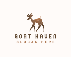 Springbok Goat Wildlife logo design