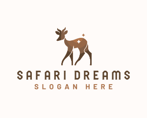 Springbok Goat Wildlife logo design