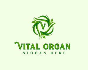 Vegan Organic Wellness logo design