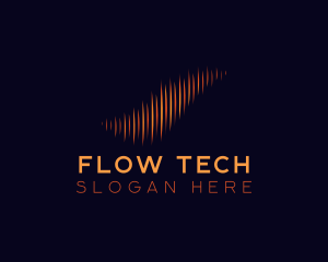 Audio Equalizer Tech logo design