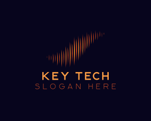 Audio Equalizer Tech logo design