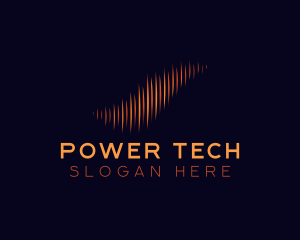 Broadcaster - Audio Equalizer Tech logo design