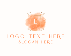 Letter - Watercolor Beauty Cosmetics logo design