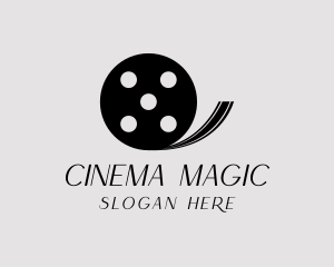 Cinema Movie Film Reel logo design