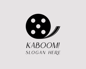 Youtube - Cinema Movie Film Reel logo design