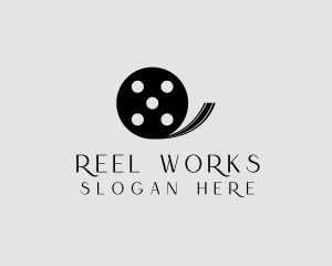 Cinema Movie Film Reel logo design