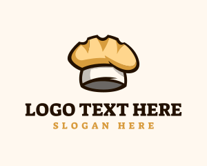 Toast - Bread Chef Hat logo design
