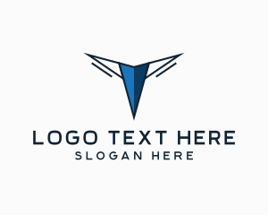 Financial - Pointy Modern Letter V logo design