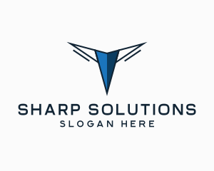 Sharp - Pointy Modern Letter V logo design