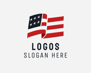 Nation - USA Veteran Flag logo design