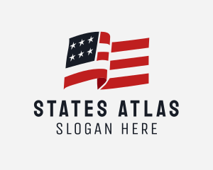 USA Veteran Flag  logo design