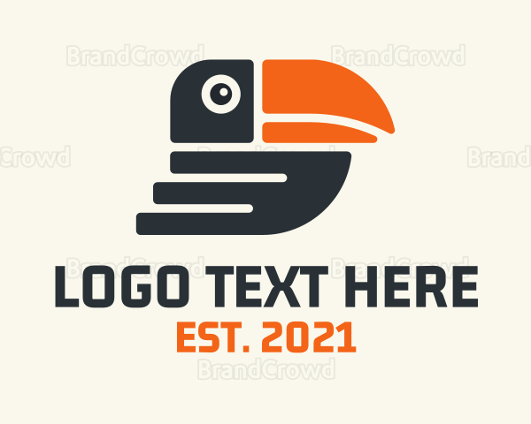 Abstract Toucan Bird Logo