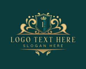 Exclusive - Elegant Shield Crown logo design