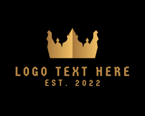 Style - Gold King Crown logo design