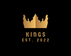 Gold King Crown logo design