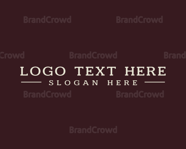 Firm Serif Font Text Logo