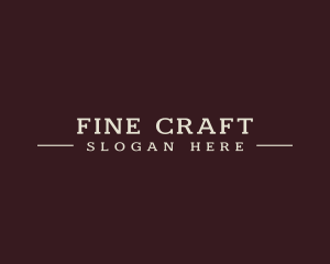 Firm Serif Font Text logo design