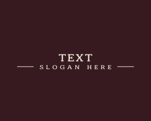 Firm Serif Font Text logo design