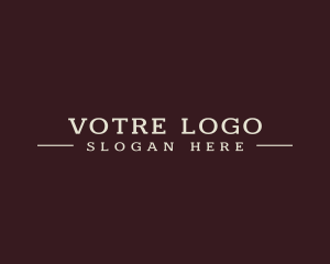 Bistro - Firm Serif Font Text logo design