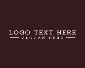 Hip - Firm Serif Font Text logo design