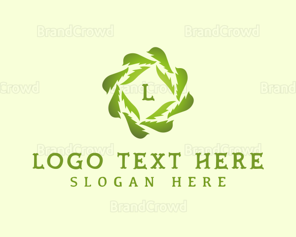 Eco Leaf Botanical Logo