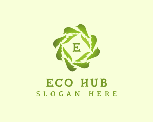 Eco Leaf Botanical logo design