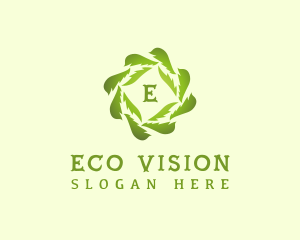 Eco Leaf Botanical logo design