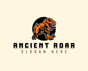 Jurassic Beast Dinosaur logo design