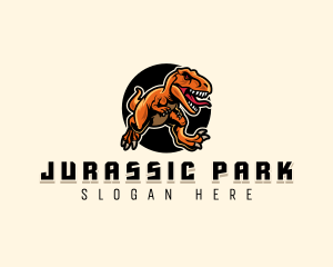 Jurassic Beast Dinosaur logo design