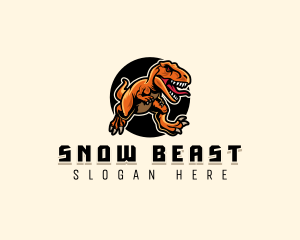 Jurassic Beast Dinosaur logo design