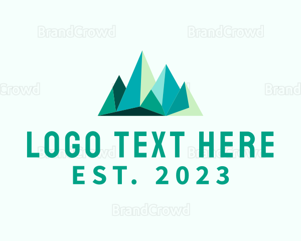 Abstract Mountain Peak Logo