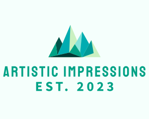 Exhibition - Abstract Mountain Peak logo design