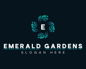 Gardening Leaves Planting logo design